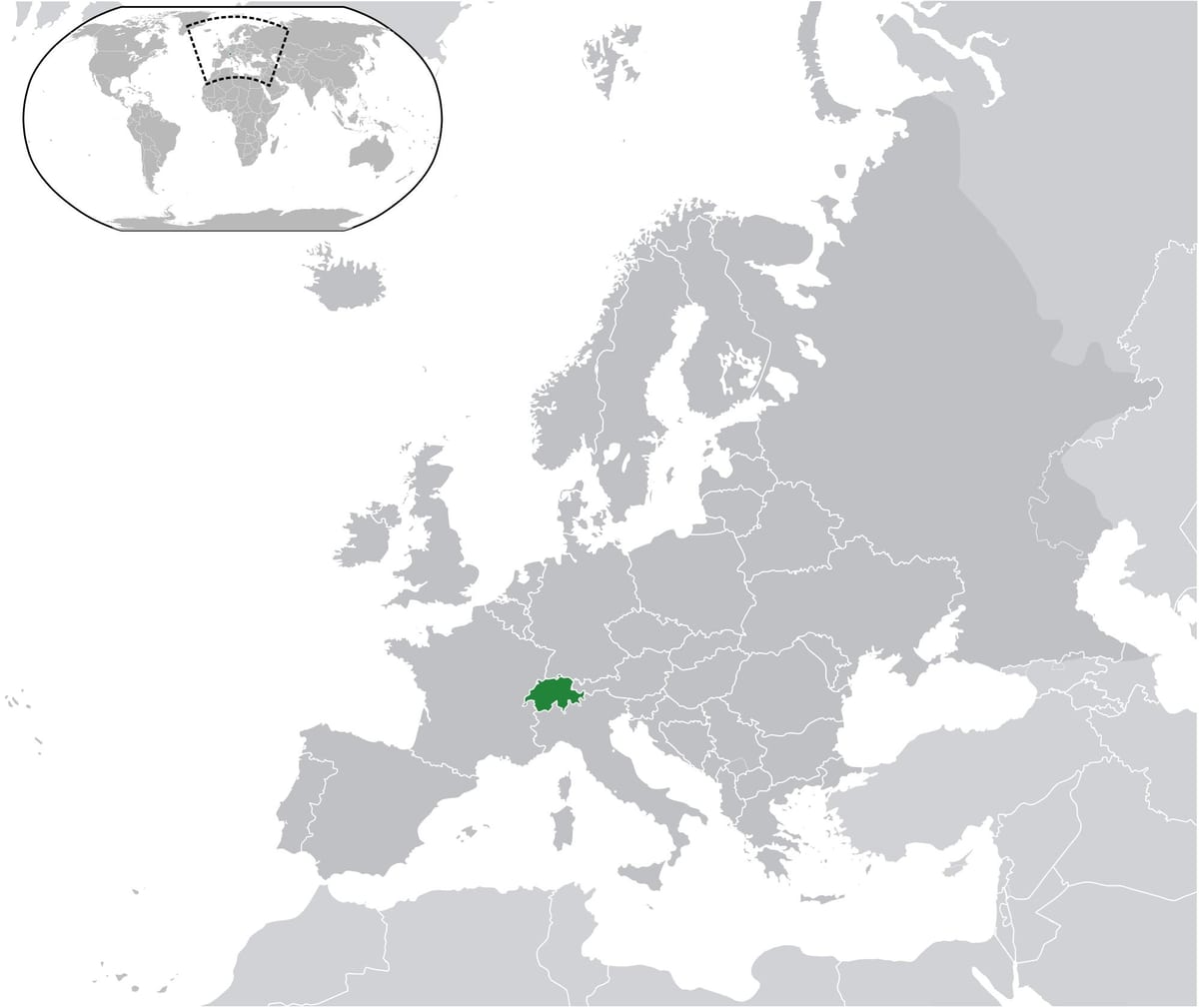 sviss kort á world