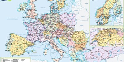 Kort af interrail sviss 